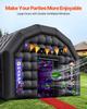 Inflatable Nightclub, 5.4 X 5 X 4.2 M Inflatable Party Tent with 680W Blower & Sandbag, Ventilated Blow Up Night Club with 2 Windows, Air Cube House