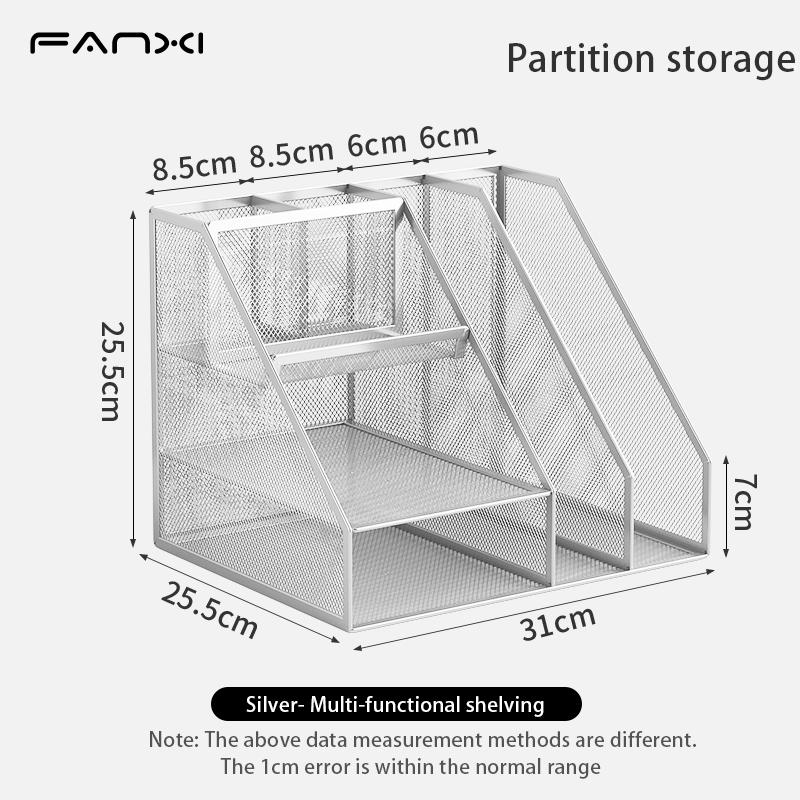 Desk Organizer, Office Supplies with 2 Paper Organizer, 1 Drawer and 2 Pen Holder, Classroom Must Haves and Teacher Must Haves