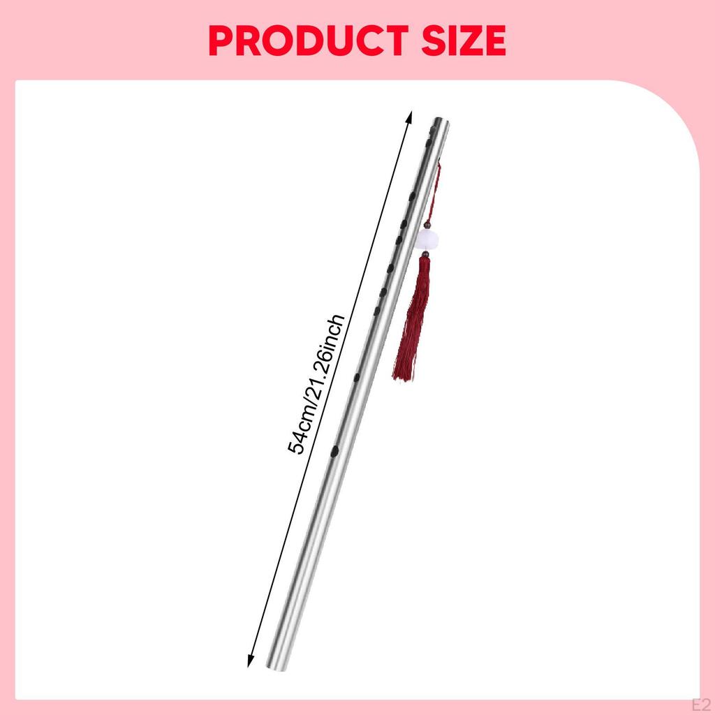 Nerezová čínská flétna Konzistentní zvuk Začátečníci Snadno se přenáší Kompaktní Vzdělávací Dárek