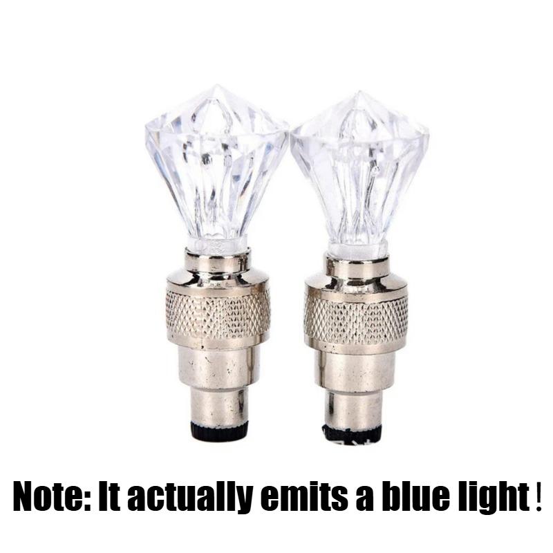 Neon Bike Lights Bicycle LED Light Tire Valve Cap Flashlight Wheel Spoke Lightweight Car Motorcycle Accessories