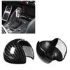 Carbon     Car Gr   Knob Cover Trim with Double Side Adhesive Tape for S 3 2014 To 2017