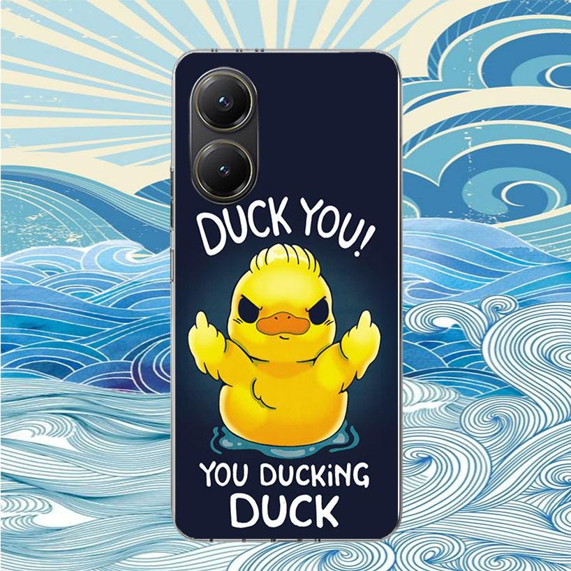 

Funny Cute Yellow Duck You Phone Case For Xiaomi Poco X3 Nfc X4 X5 X6 X7 F7 Ultra F6 F5 F4 Gt F3 M6 M5S M5 M4 M3 Fundas Soft She Xiaomi Poco F3