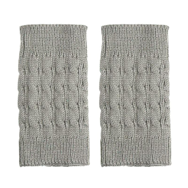Women Thermal Knitted Crochet Leg Warmer Wool Boot Cuffs Twist Stretch Boots Sock Winter Foot Cover