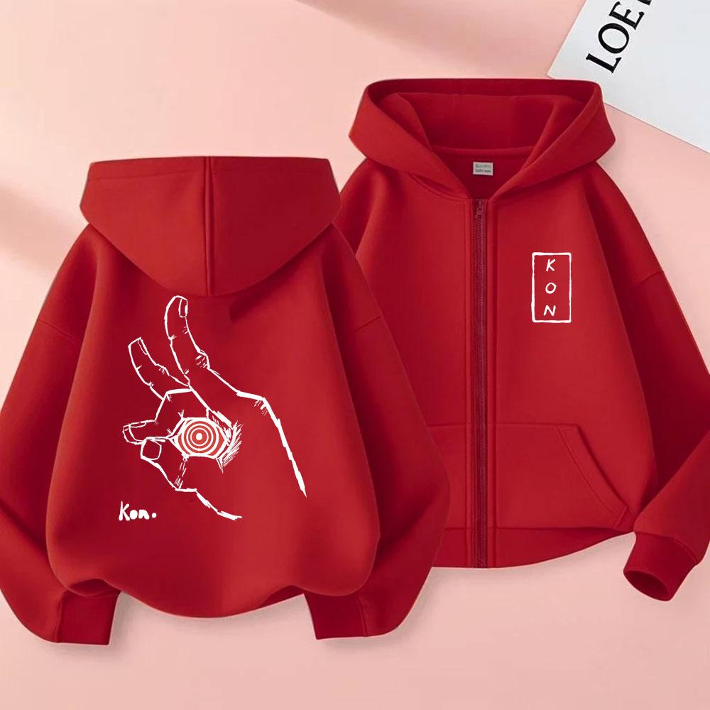 Anime Chainsaw Man Reißverschluss-Hoodie Hayakawa Aki Beschwörung Fuchs Teufel Kon Grafik Zip-Jacke Herren Damen Manga Übergroßes Sweatshirt
