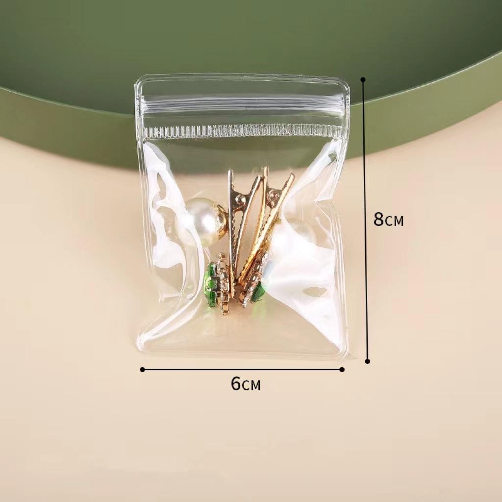 

100/50 шт. Утолщенные пакеты с зиплоком, прозрачные ПВХ пакеты для ювелирных изделий, пакеты для хранения с защитой от окисления для серег, ожерелий, браслетов 50pcs