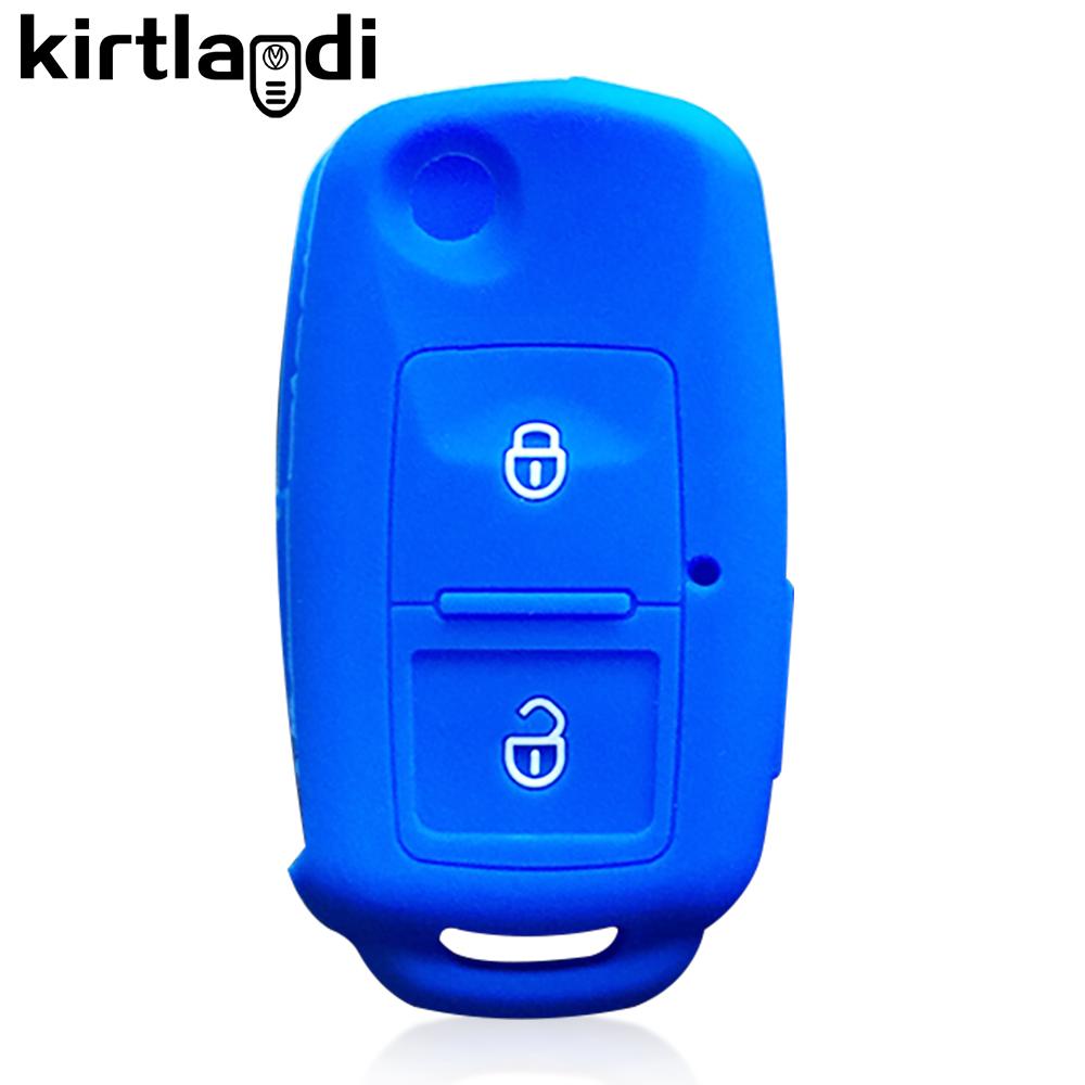 Silicone Case Key Cover Remote Fob Case for Volkswagen VW Bora Polo Jetta Passat B5 Golf 6 Beetle Caddy for Skoda Octavia Ibiza