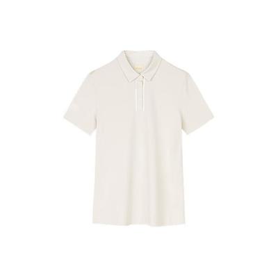 Training Series Casual Breathable Ice Feel Short Sleeve Polo Shirt Women Tops Mushroom-Gray 162427101-2
