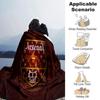 Arsenal Football Club Crest Flannel Blanket, Soft Polyester, Modern Design, All-Season for Camping, Travel, Gifts for Holidays or Birthdays