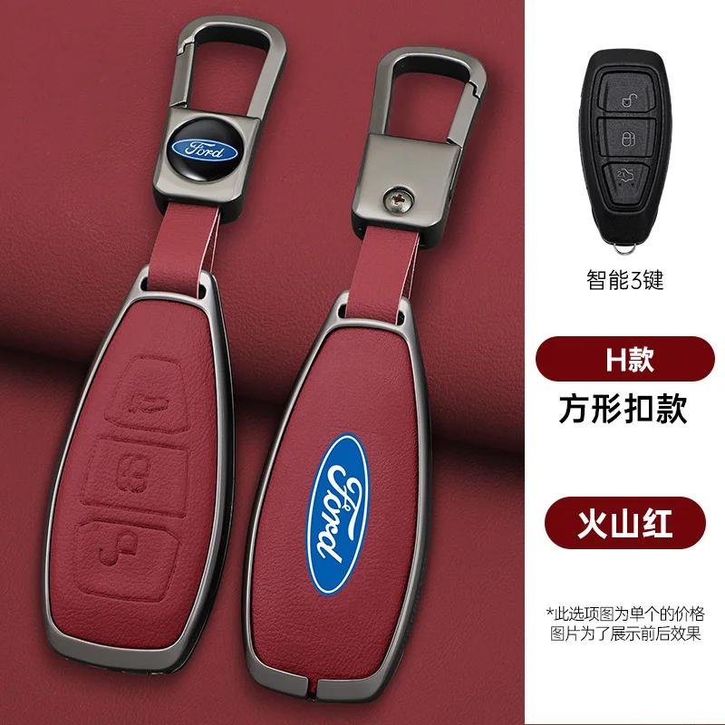 KLYD4 Zinc Alloy Car Remote Smart Key Case Cover Shell Fob For Ford Focus 3 4 ST Mondeo MK3 MK4 Fiesta Fusion Kuga 2013 2014 2015 2017