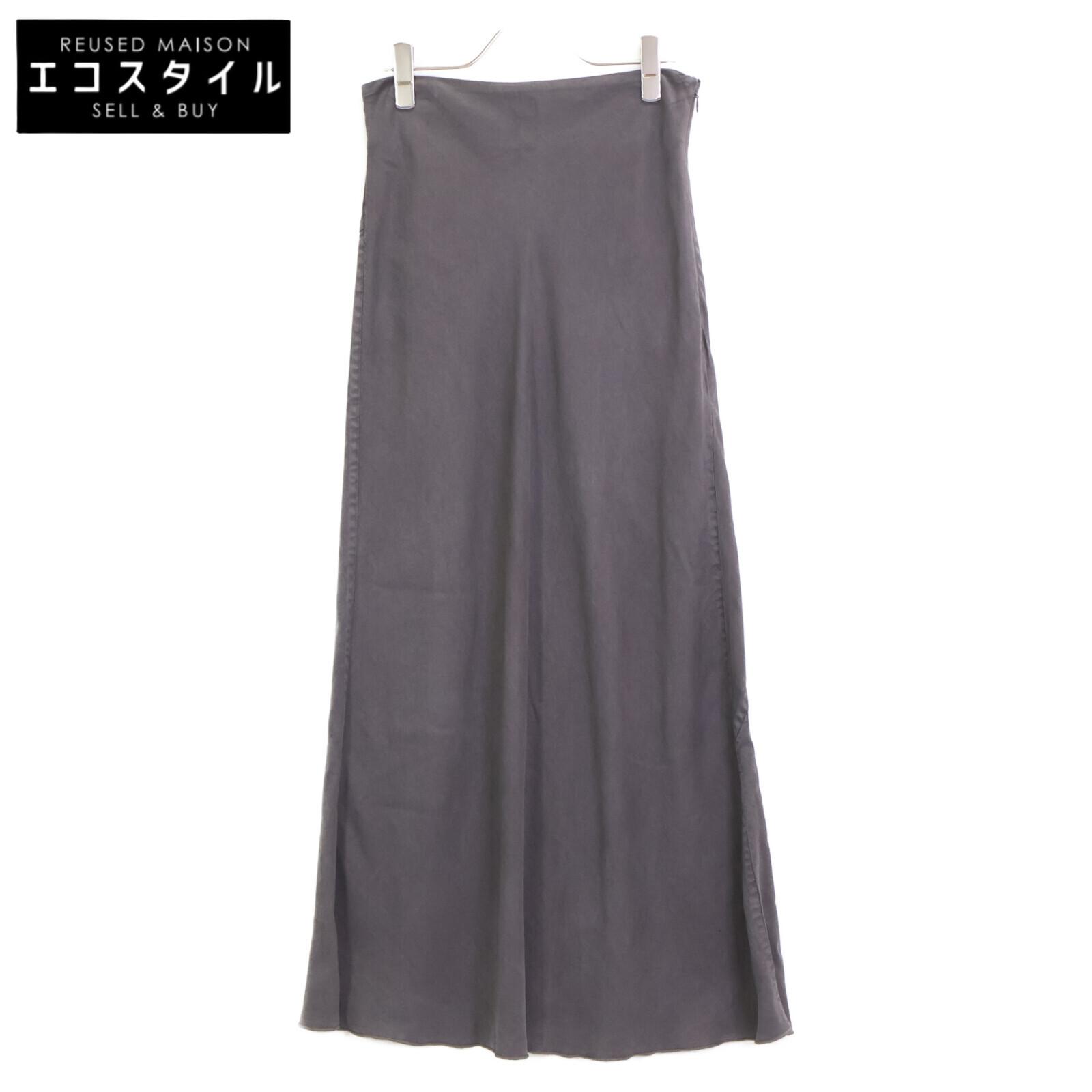 

Whim Gazette WGZ1041701A0002 Gray Tencel™ Fiber Long Skirt skirt 38 grayUsed