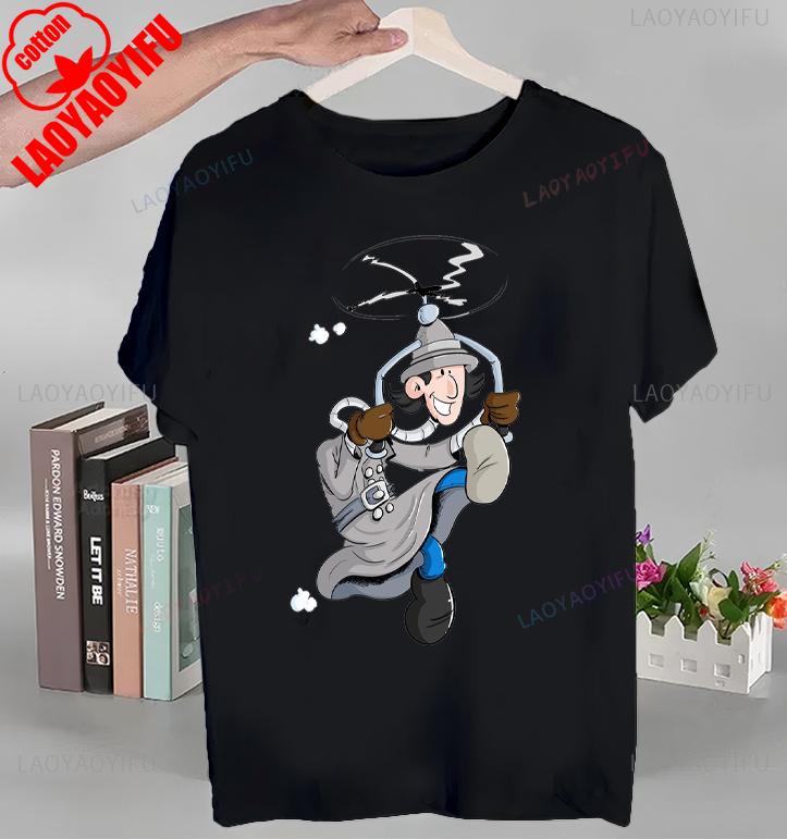Animiertes Inspektor Gadget T-Shirt Oberteile Animiertes Inspektor Gadget T-Shirt Hochwertige Baumwolle