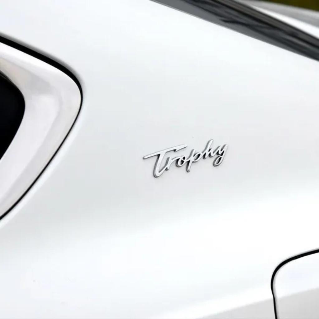 Noizzy® Trophy Car Auto Emblem C Pillar Badge Metal Fender Chrome Side Sticker