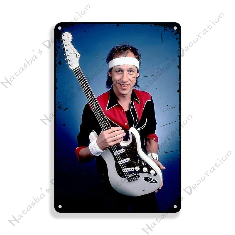 

Плакат гітариста МАРК НОПФЛЕР Металева табличка Dire Straits Вінтажний плакат Декоративна вивіска Бар Гараж Металева вивіска Індустріальний декор 30x40cm(11.8x15.7inch)