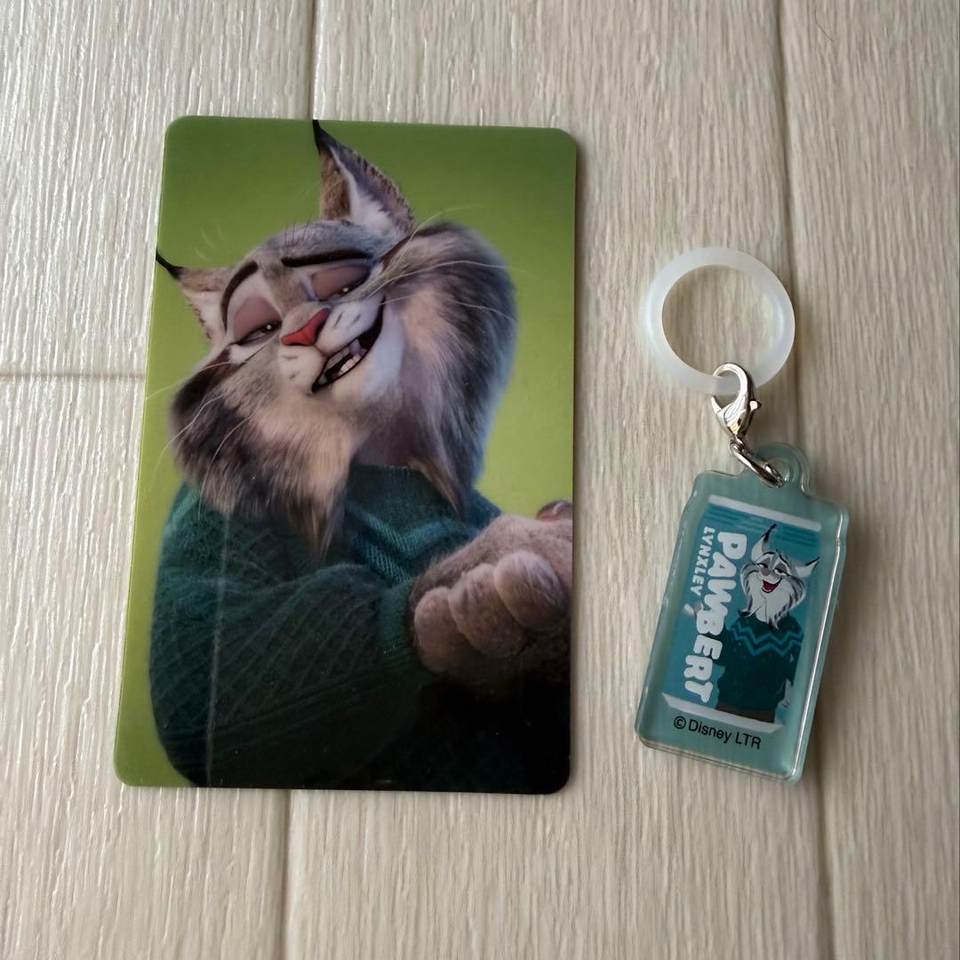 [USED] Zootopia 2 Oh My Cafe Reservation Bonus Card - Signature Charm - Pau Bert - Ryosuke Yamada