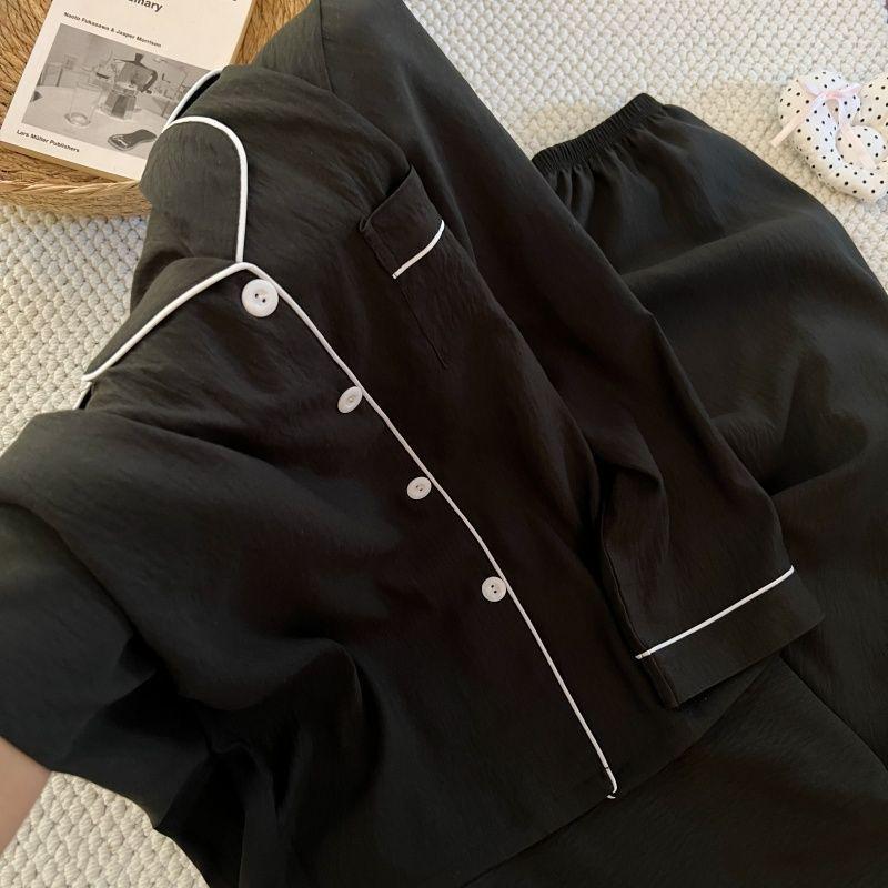 2026 Spring/Autumn Women's Cloud Cotton Pajama Set - Sweet, Long-Sleeve Top & Pants