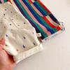 2025 New Spring Striped & Polka Dot Korean Style Pants for Kids - Stylish Girls' and Boys' Overalls