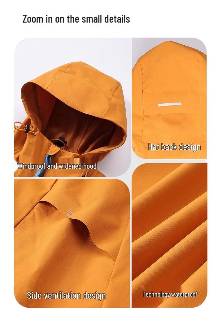 Men's Breathable Windbreaker: Outdoor Windproof Waterproof Jacket for Camping and Hiking