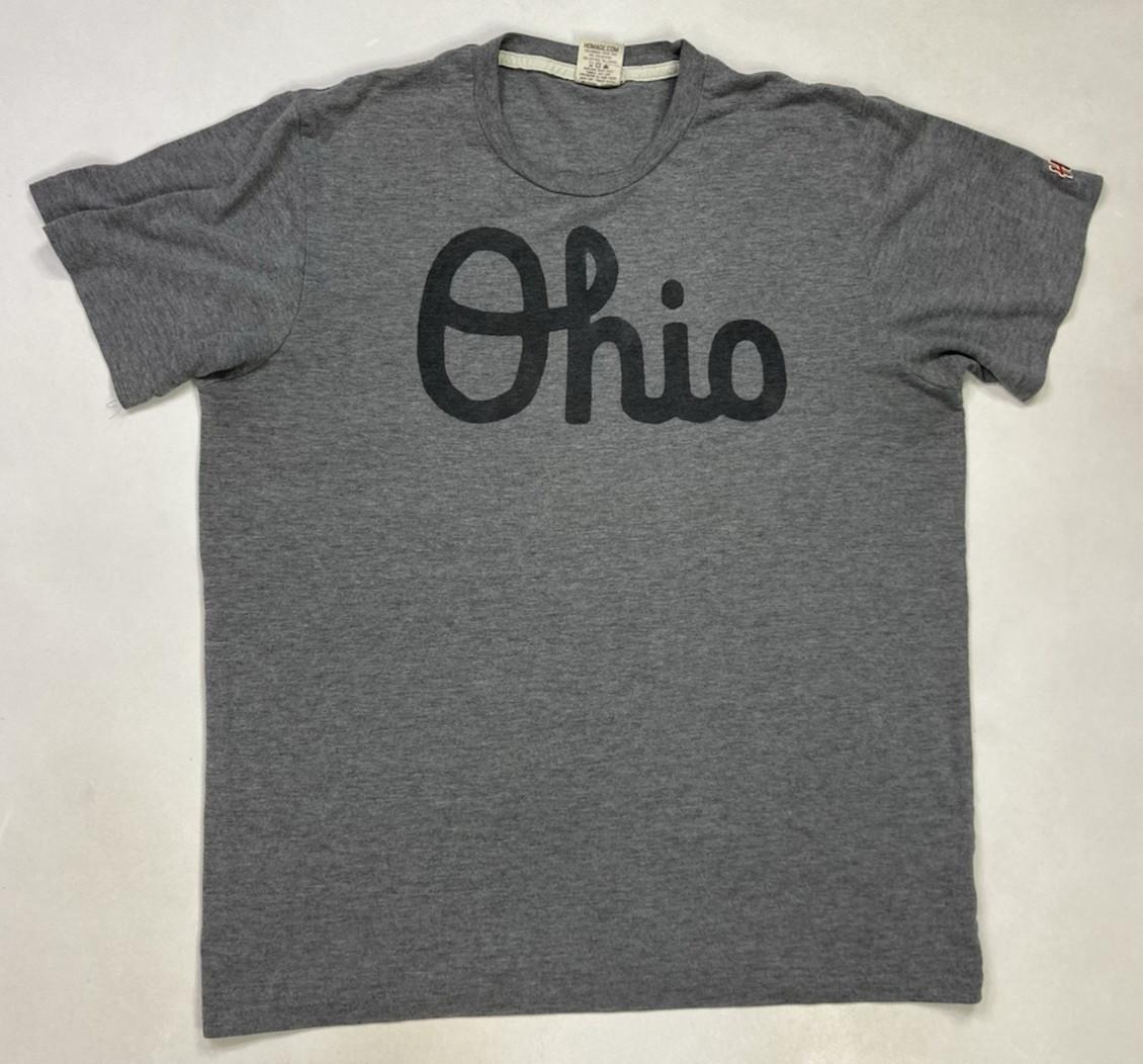 Homage Ohio Graphic T-shirt Men Medium Gray Short Sleeve S