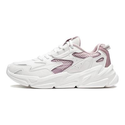 Li Ning Still Shadow Low Top Sports Casual Shoes Women's White Purple AGLS054-3
