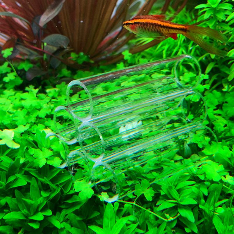 Transparent Fish Shrimp Breeding Hide Tube Shelter 3/6/7/10 Tubes Fish Tank Aquarium Decoration