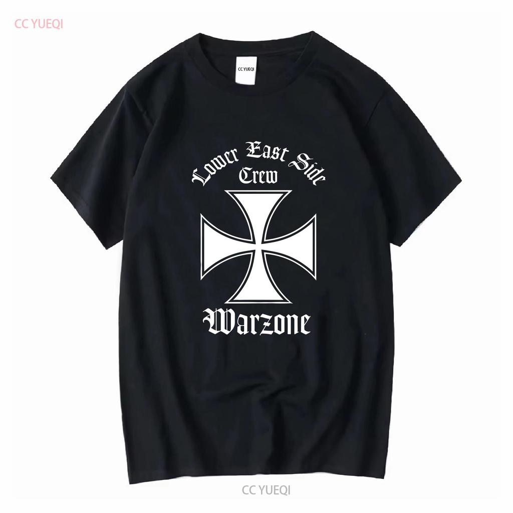 Seltenes Vintage 90er Warzone Lower East Side Crew T-Shirt NYHC Punk Hardcore XL vintage Gewaschene Grafikdesigner Kleidung Mode