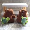 Animal Turtle Bee Capybara Key Ring Cross Dressing Cartoon Animal Keychain  Children Gift