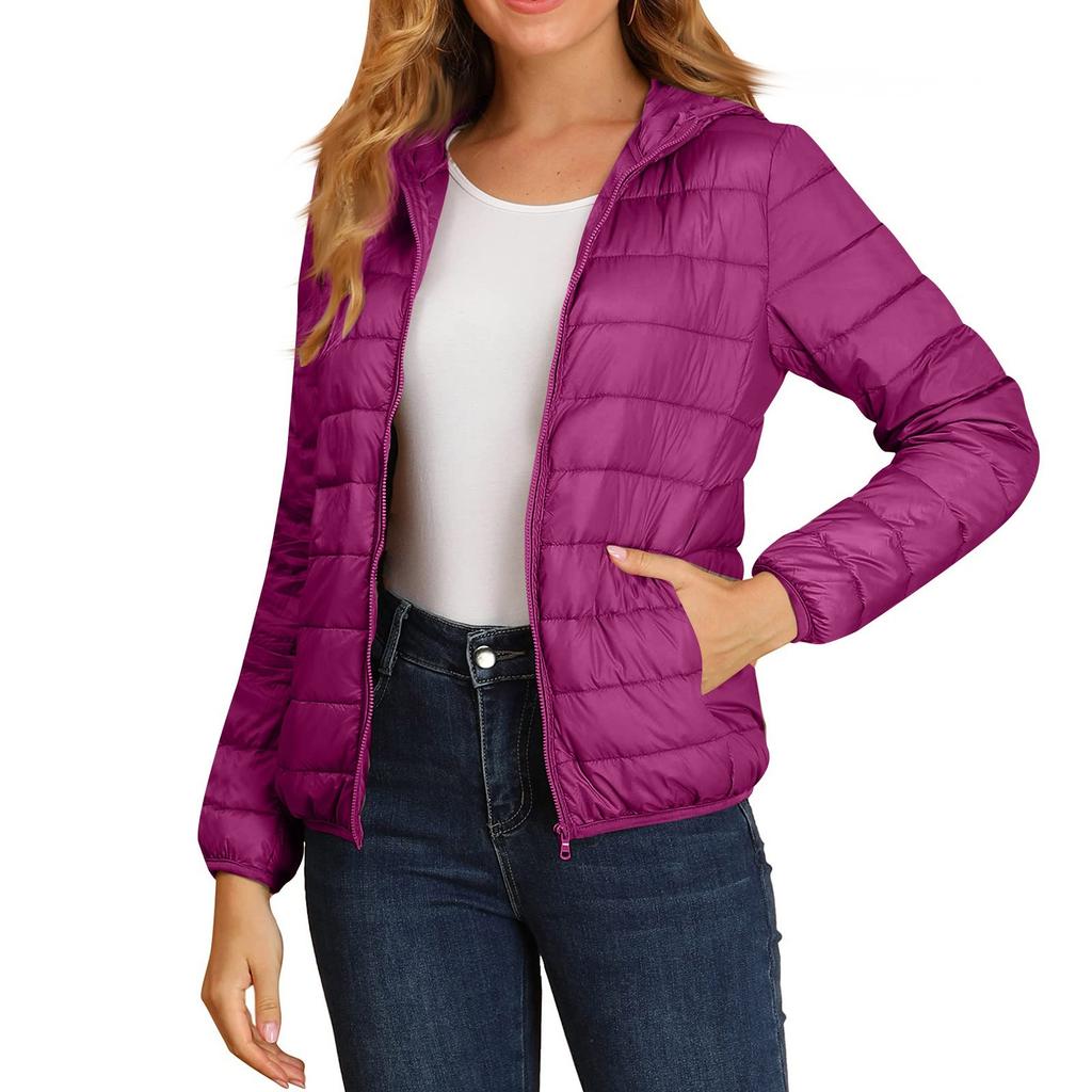Winter Cotton-padded Women With Hooded Loose Light Down Jacket