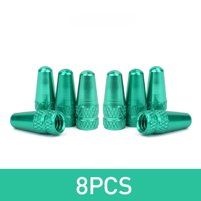 4/8pcs Aluminum Alloy Bicycle Tire Prest Valve Cap MTB Road Bike Covered Protector Road MTB Tyre Dustproof Bike Presta Valve
