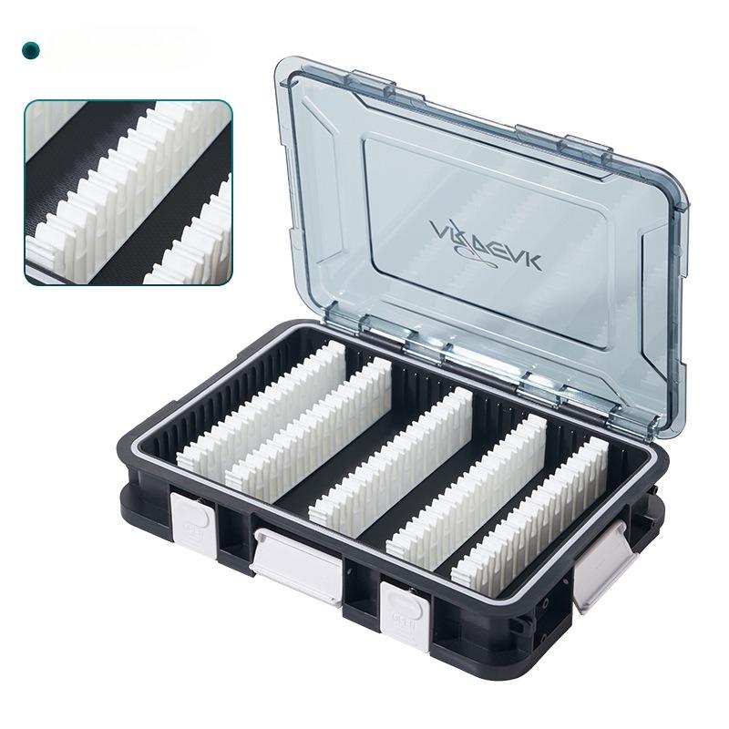 

Tackle Box Organizer,Fishing Tackle Box,Fishing Outdoor Storage Box Organizer with Removable Dividers, Lure Box,Plastic/Silicone