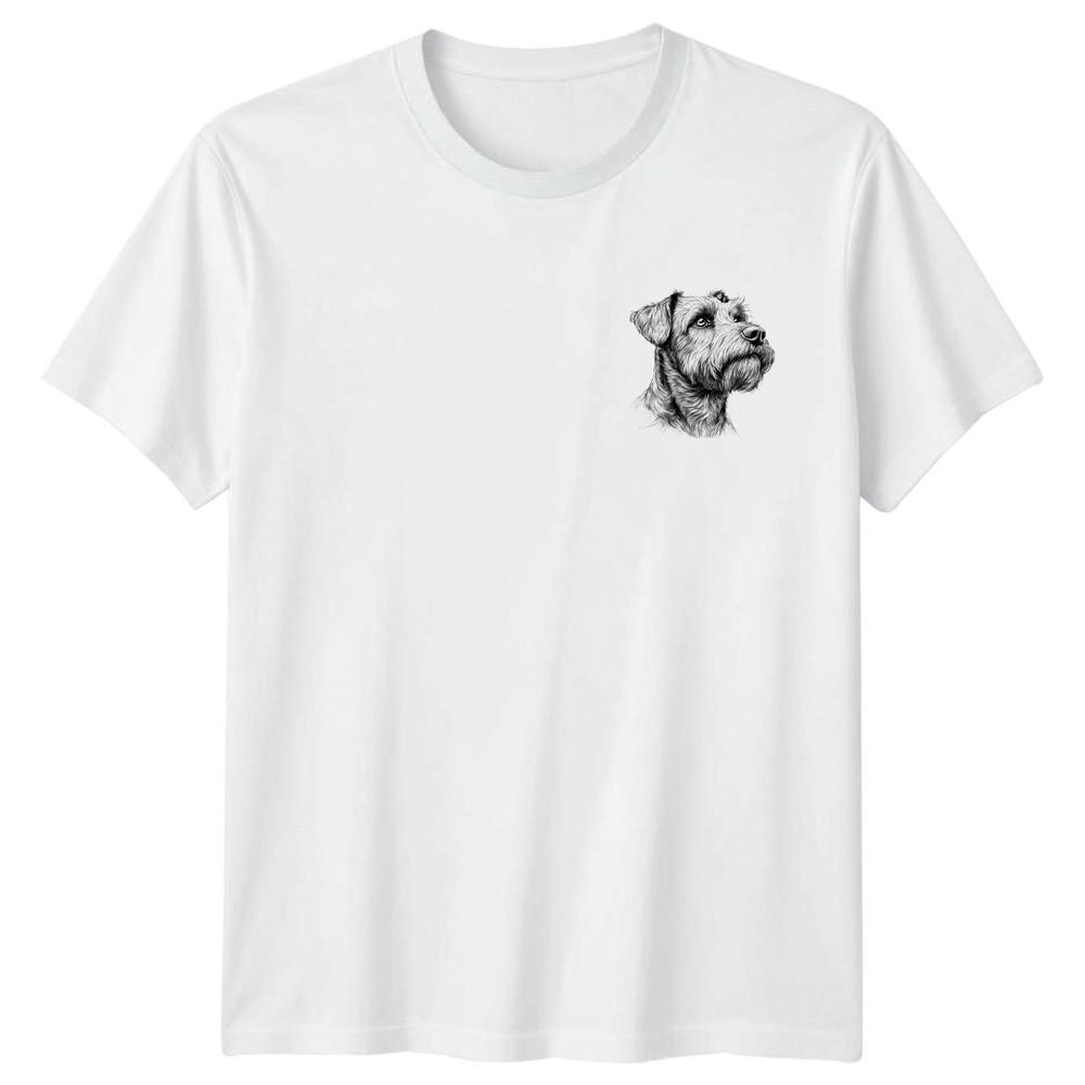 Dog Line Art Portrait Dogs Animals Unisexs TShirt Unisexs Tee Graphic Unisex Top S