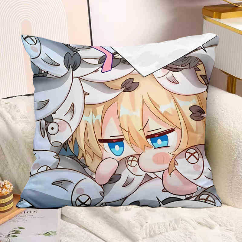 The Mermaid Has Fallen Baichu Xiaobai Lanbo Animation Peripheral Pillow Pillow Pillow Bedside Sofa Sitting Cushion