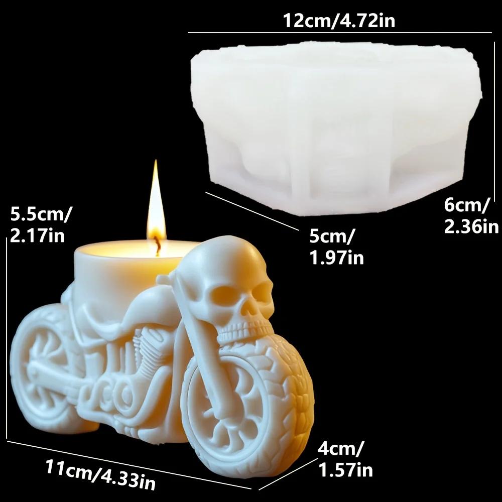 Molde de Silicona Vela Calavera Festival Sagrado Calavera Espíritu Maligno Molde de Resina Yeso Arcilla Hormigón Regalo de Halloween Manualidades Moldes