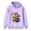 Kids Boys Girls Hoodie Casual Hip Hop Cool Tweety Bird Printed Long Sleeve Pullover Sweatshirt For Daily Wear