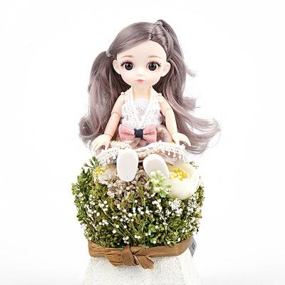 Let's Toy Zelena Mini-Kugelgelenkpuppe, 16 cm, Ella