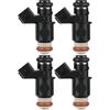 4Pcs Powerful Performance 842-12282 FJ338 Fuel Injectors Compatible for 2001-2005 for Civic 2door Coupe 1.7L 2001-2005 for Civic 4door Sedan 1.7L,