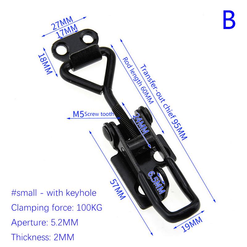 Toggle Latch Catch Toggle Clamp Adjustable Cabinet Boxes Lever Handle Lock Hasp