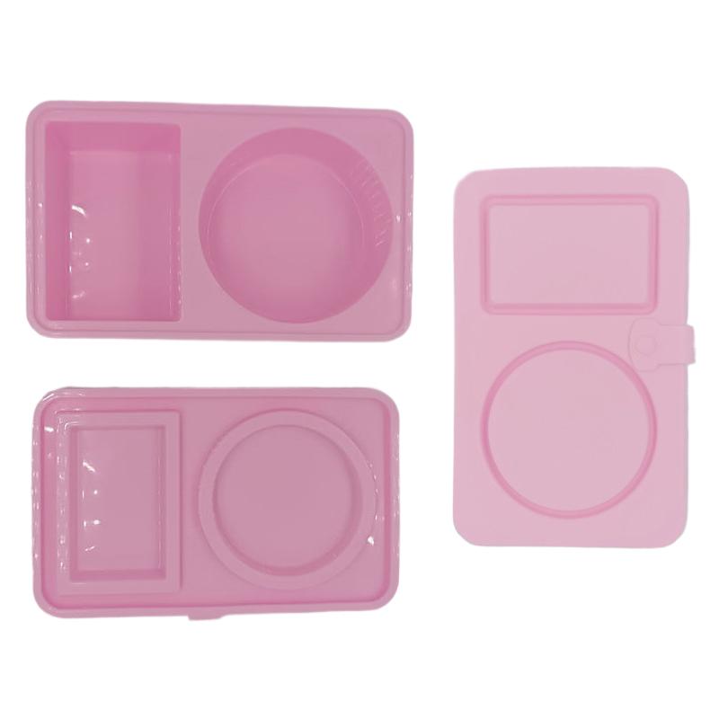 

Силиконовые многоразовые контейнеры для закусок с крышками, контейнеры-ланчбоксы с двойным отделением розовый