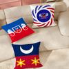 The Mayotte Flag Pillow Case Applicable Space For Guest Rooms Interiors Cars Office House Decoration