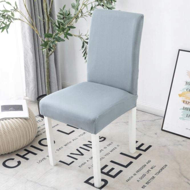 Smooth Gray Chair Cover Universal