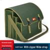 Four-Layer Extra Thick Canvas Tool Bag - Large Capacity, Multi-Function for Electricians and Carpenters.
