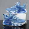 Spring Summer Boys Athletic Shoes with Single Mesh Breathable Upper and Twist Button Closure for Kids