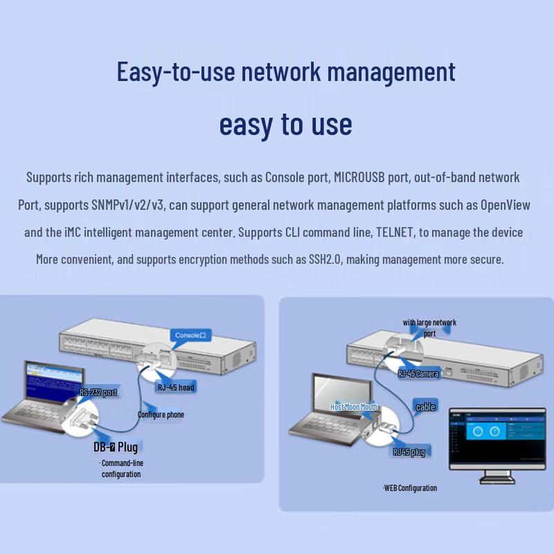H3C S5120V3-28P-EI-H1 24-Port Gigabit Layer 3 Managed Switch