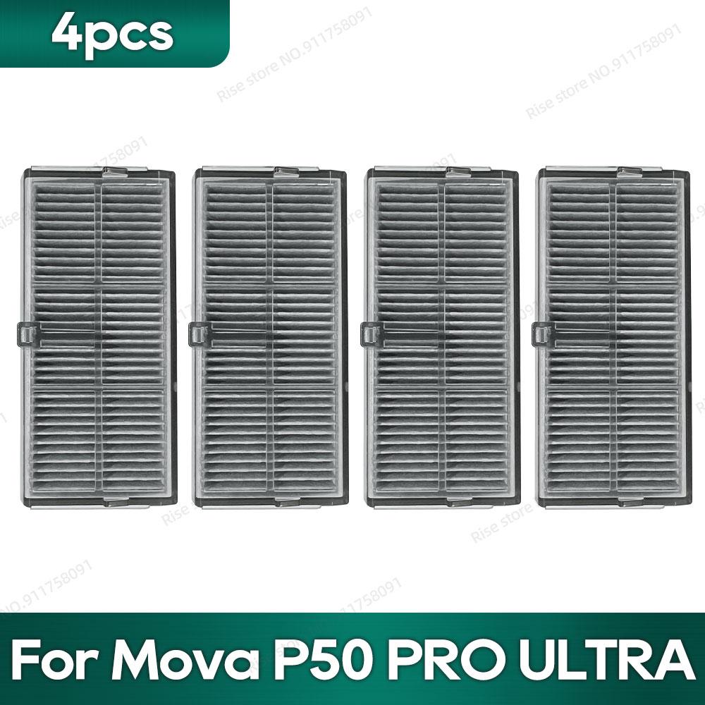 Compatibil pentru Mova P50 Pro Ultra, Mova P10 Pro Ultra Accesorii Perie Tricut Filtru Hepa Lavetă Mop Sac de Praf