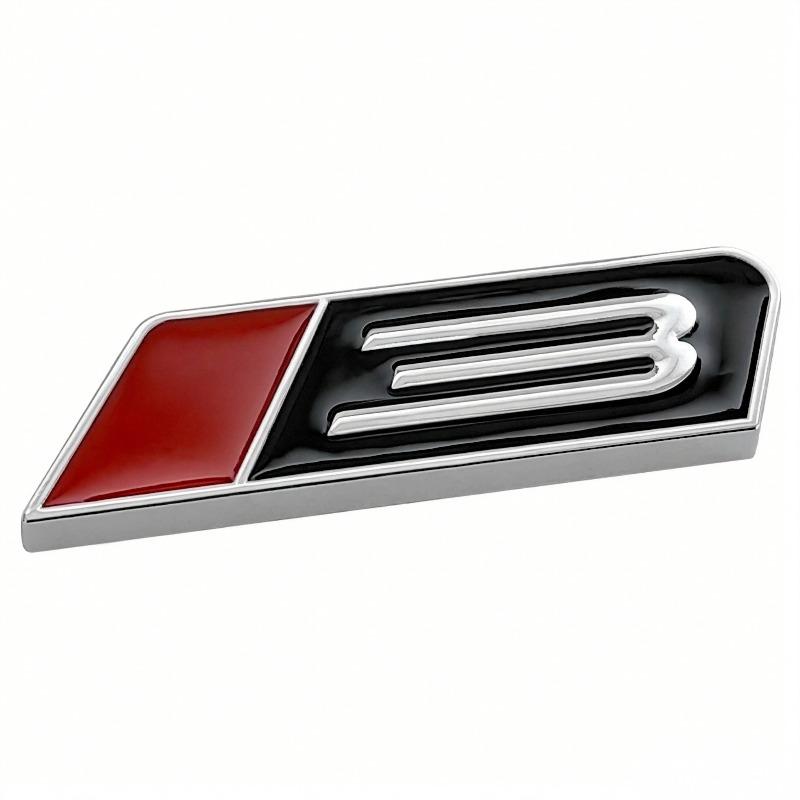 Suitable standard car logo side logo restoration 3 center grid logo roush front bumper large surround metal car sticker