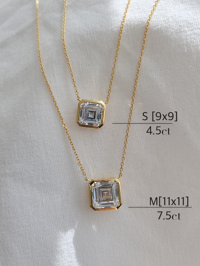 Douze 4.5 Carat Asher Cut Necklace