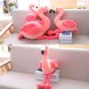 Flamingo Plush Toy Pillow Cushion For Kids Soft And Cuddly, Short Plush Fabric, Pink, 25cm/35cm/50cm