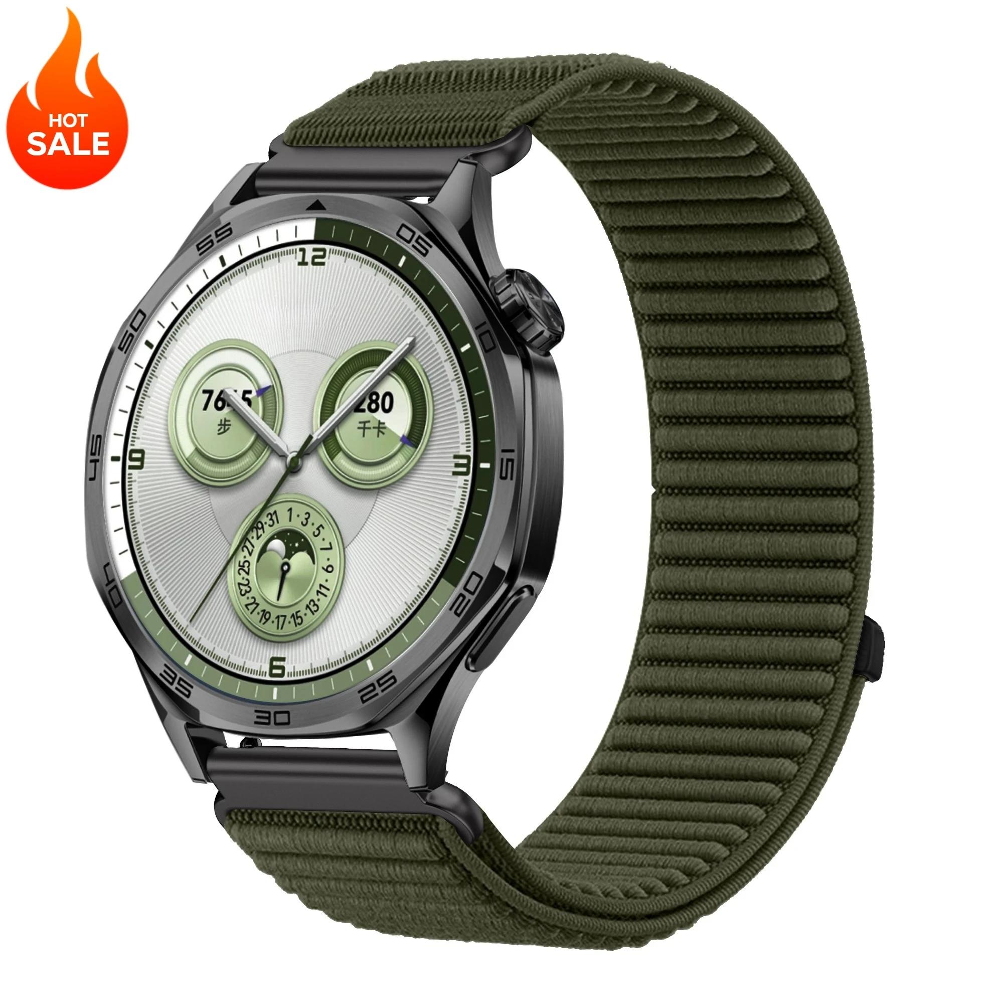

18мм 20мм 22мм Спортивный нейлоновый ремешок для Samsung Galaxy Watch 7 6 5 4 для Huawei Watch5 GT5 Pro GT 4 3 46мм 41мм Плетеный браслет 22mm
