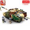 524Pcs Ww2 Stug Iii Armored Fighting Vehicle Construction Blocks Set Educational Military Troops Plaything For Kids