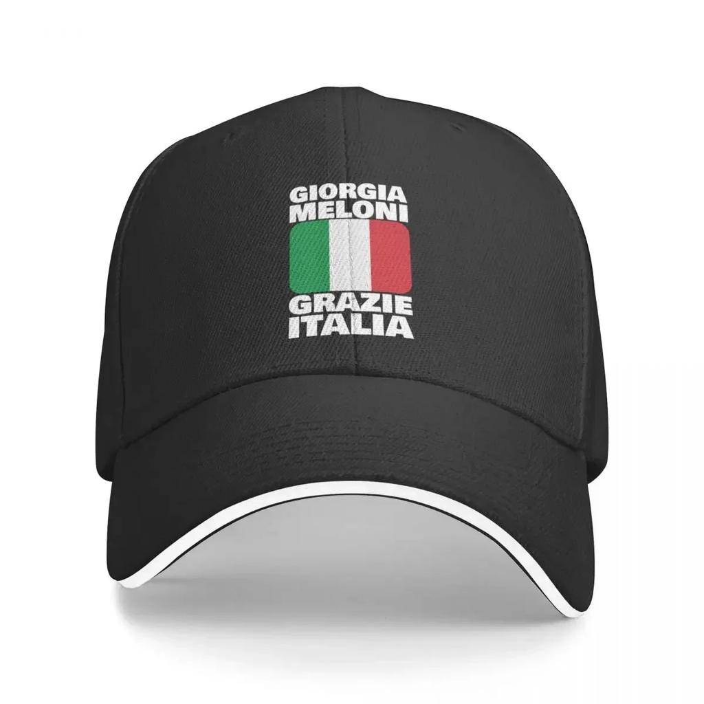 Giorgia Meloni Grazie Italia Italian Prime Minister Fratelly dItalia Cap Baseball Cap Caps Beach Cap Women Unisex's