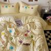 Bedding Pure Cotton Four-piece Set, Quilt Cover, Quilt Cover, Bed Sheet, Human Dormitory Three-piece Set